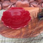 Kerámia Szirom Bordó  Égető