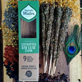   Sagrada Madre-Eukaliptusz-Babérlevél-Cédrus 9 szál  Füstölőpálca